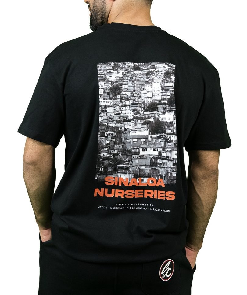 Sinaloa Corporation NurserieTee Shirt black Oversize - Image 2
